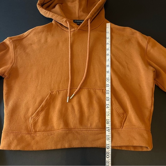 MYLES PRICE SuperLux Pullover Hoodie, cropped, rust color, Size 1/S - Picture 4 of 11
